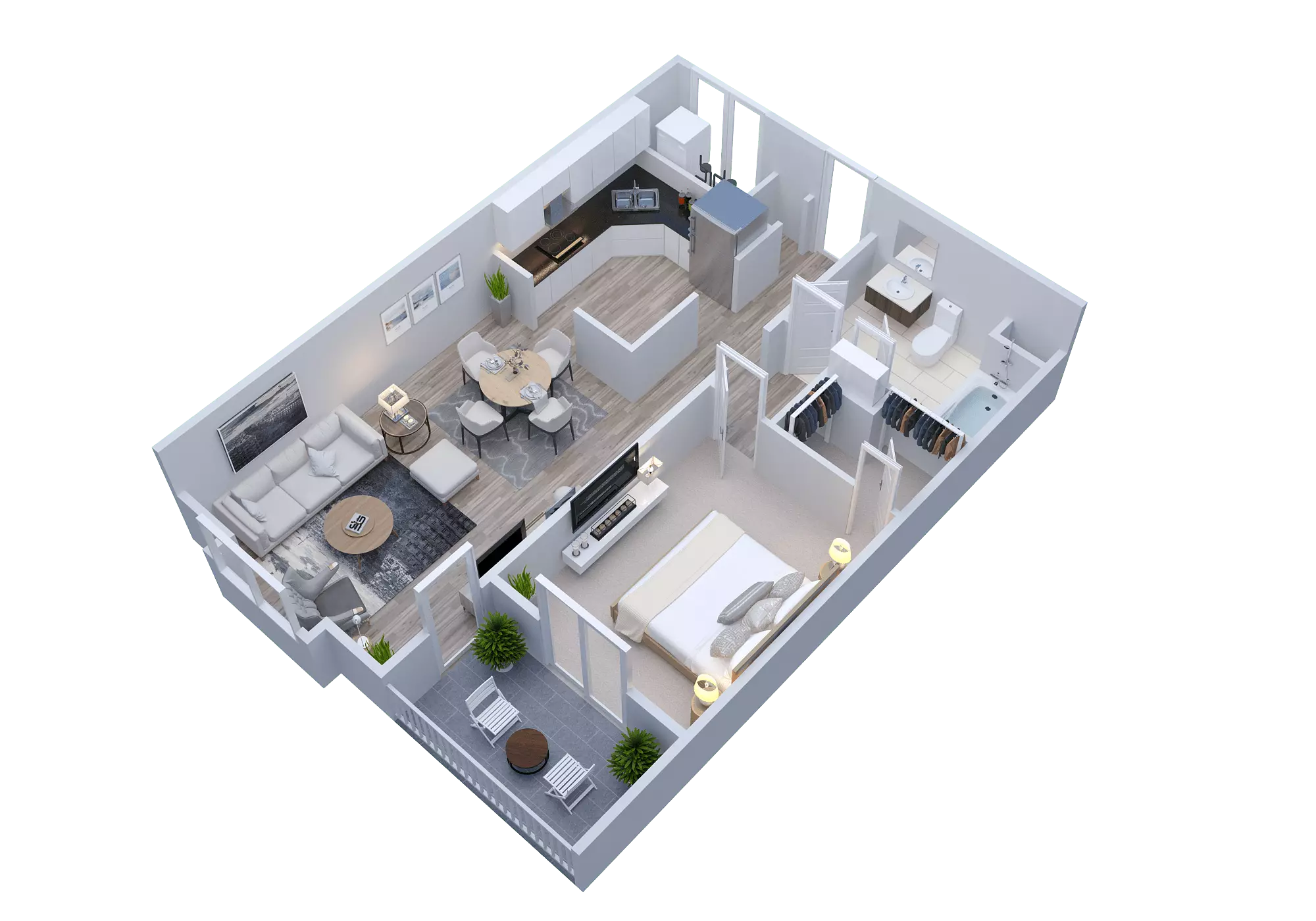 3D Floor Plan Rendering
